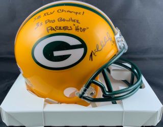 Nick Collins Autographed Signed Inscribed Mini Helmet Green Bay Packers Psa Hof