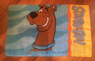 Vintage Scooby Doo Reversible Standard Twin Pillow Case 1998 Hanna - Barbera