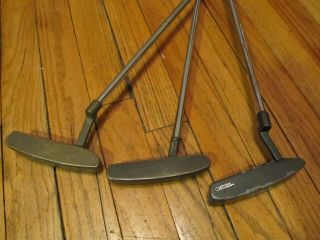 2 Vintage Right Hand 35.  5 " Ping Putters & 1 Ray Cook Classic Plus1 Putter 33.  5 "