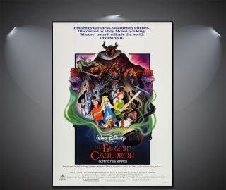 The Black Cauldron Vintage Disney Movie Poster - A1,  A2,  A3,  A4 Sizes