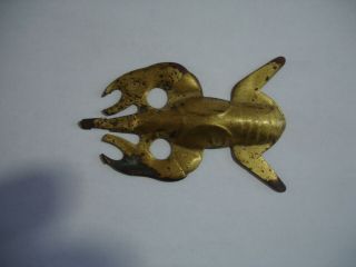 Vintage Brass Trap Pan Crayfish Decoy Lure Trapping