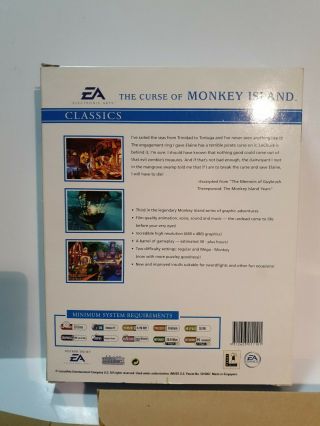The Curse Of Monkey Island Game PC CD - ROM EA Games Big Box Vintage Retro 3