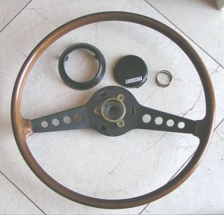 Fiat Vintage Steering Wheel & Horn Button For 124 Spiders And Coupes