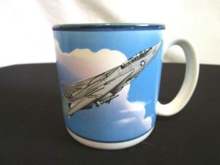 Vintage F - 14 Tomcat Coffee Mug,  Smithsonian Institute Museum Air & Space