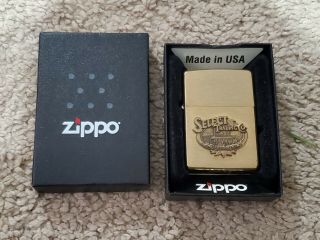 Vintage Zippo Lighter Brass Select Trading Co Tobaccoville Nc
