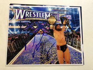 Daniel Bryan Wwe Signed Wrestlemania 8x10 Photo