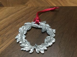 Vintage Seagull Pewter Christmas Ornament Wreath Pinecone
