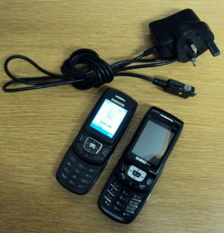 X2 Vintage Samsung Sgh D500 & E370 Mobile Phones With Charger