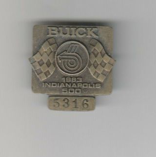 1983 Indianapolis 500 Pit Badge Press Pin Tom Sneva Indy Winner
