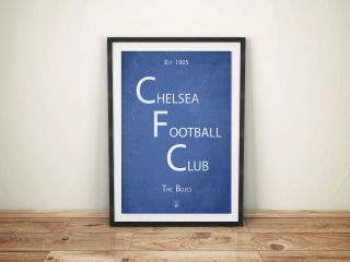 Chelsea Football Club A4 Picture Art Poster Retro Vintage Style Print Cfc
