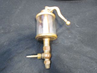 Vintage Lunkenheimer Alpha No.  6 Brass Oiler W/ Valve Cincinnati Hit Miss Engine