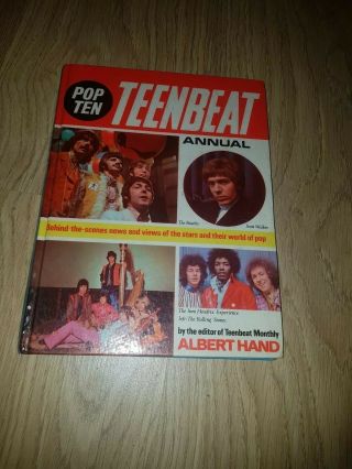 Pop Ten Teenbeat Annual 1969,  Including Articles On Beatles,  Hendrix Collectable