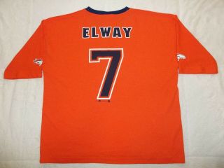 Euc Vintage Vtg John Elway 7 Denver Broncos Football Jersey Mens Sz 48 Xl H.  O.  F