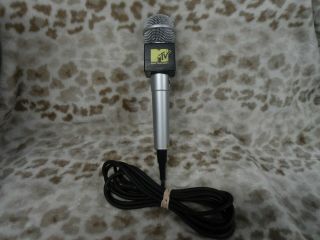 Vintage Mtv Microphone Wired Dynamic Karaoke Music Tv 6.  3 Mm 1/4 " Male Jack