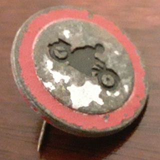 Very Rare Ww2 German Nazi Paramilitary Waffen Ss Motorcycle Pin