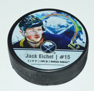 Jack Eichel Buffalo Sabres 15 Player Photo Souvenir Nhl Hockey Puck