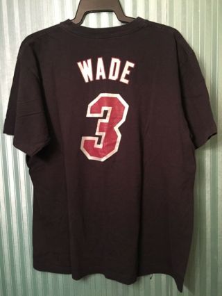 Dwayne Wade Adidas Black Crew Neck Short Sleeve T - Shirt Size Xl