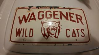 Old Vintage Waggener High School Louisville Kentucky Promotional License Plate