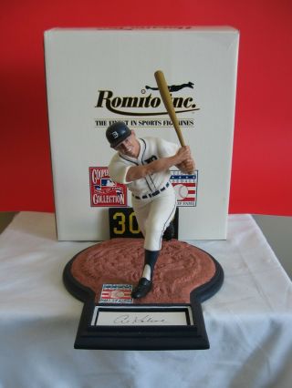 Al Kaline - Detroit Tigers Signed Romito Figurine 328/400 Comes With Coa/box