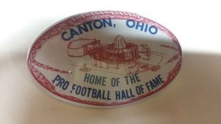 Pro Football Hall Of Fame Lapel Pin - Vintage Canton Ohio Usa Pin