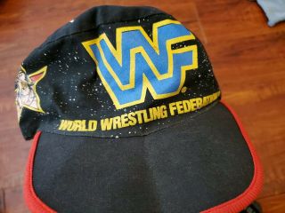 Vintage 1991 Wf Wrestling Legion Of Doom Hulk Hogan Cap Hat Road Warriors