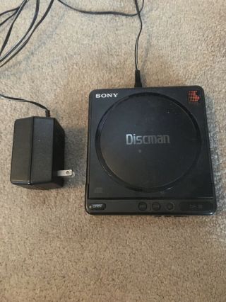 Vintage Sony Discman Model D - 2 Portable Cd Player Circa 1988