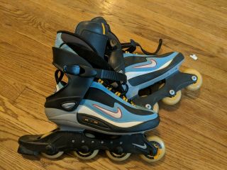 Vintage Nike Air Zoom Carbon Roller Blades Size 10 Men Roller Skates 1998
