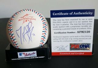 Kenley Jansen Signed Auto 2017 All - Star Baseball L.  A Dodgers W/ Psa Af92120