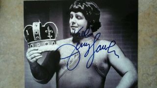 Jerry " The King " Lawler Wwe Autographed Signed 8x10 Picture Hall Of Fame