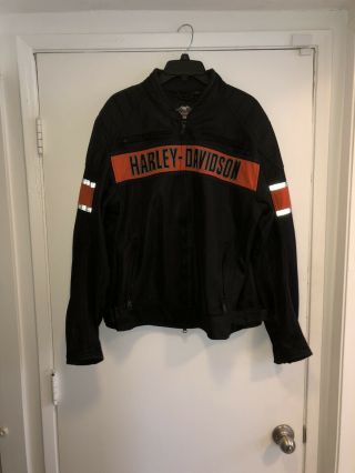 Harley Davidson Trenton Mesh Ventilated Riding Jacket Size Large