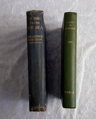 Home From The Sea Book By Carpathia Captain.  White Star Line Titanic Interest.