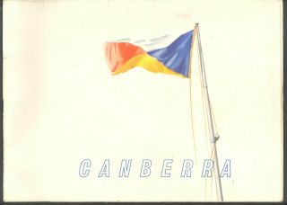 P & O Line R.  M.  S.  Canberra Pre Launch Promotional Booklet