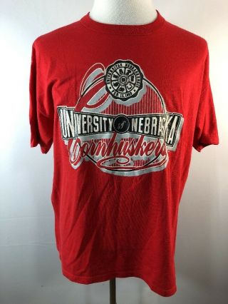 Vintage 90s Nebraska Cornhuskers T Shirt Made In The Usa Size Xl