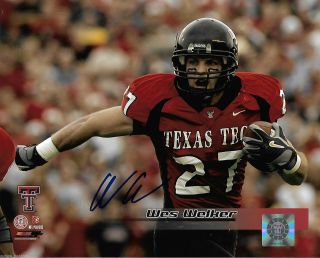 Texas A&m Wes Welker Autographed Signed 8x10 Photo
