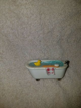 Vintage Refrigerator Magnet Bath Tub Rubber Duck