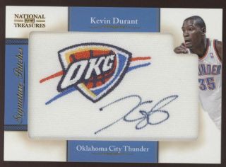 2010 - 11 National Treasures Kevin Durant Team Logo Patch Auto /25