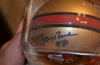 Jerry Rice Signed San Francisco 49ers Mini Helmet -