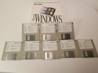 Microsoft Windows 3.  11 For Workgroups 1.  44mb 8 Floppy Vintage,  User Guide