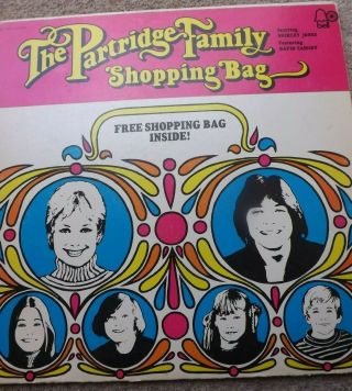 Vintage The Partridge Family Shopping Bag Record Album Vinyl Lp