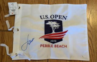 Jordan Spieth Autographed Signed 2019 Us Open Pebble Beach Pin Flag Jsa Loa