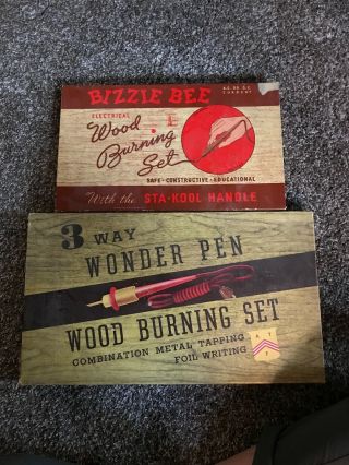 Vintage Wood Burning Craft Kits