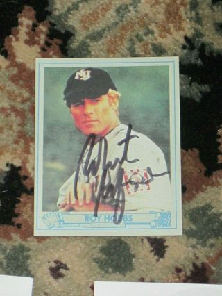 The Natural Robert Redford Signed Roy Hobbs Baseball Card Autograph