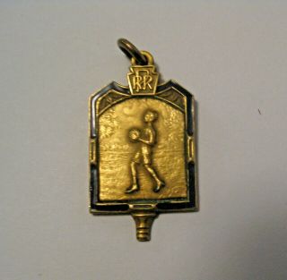 Vintage 1932 Pennsylvania Railroad Railway Sports Basketball Award Gold Medal