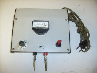 Vintage Home Brew Dc Volts Meter 0 - 50 From Radio Estate,  Bench Tester