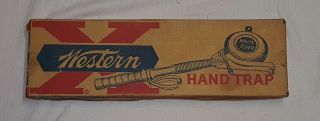 Vintage Winchester Western Olin Hand Trap Skeet Thrower Clay Pigeon Shooting Nos