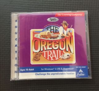 The Oregon Trail Classic Edition Pc Cd - Rom Dos 1999 History Vintage 80s 90s