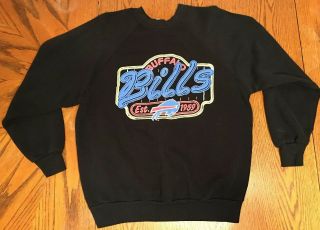 Buffalo Bills Vintage 80s Nfl Football Sweatshirt Bills Mafia Usa Large