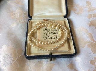 Vintage Ciro Pearl Necklace 9ct Gold (broken) Clasp