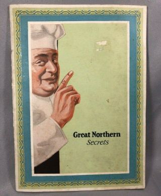 Great Northern Railway Railroad Secrets Recipes Cook Book Dining Car Vintage