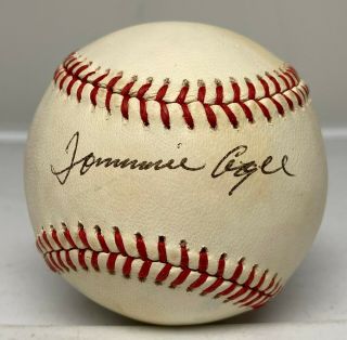 Tommie Agee Single Signed Baseball Autographed Auto Jsa York Mets